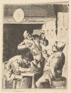 Sänger steht zwischen zwei Rauchern, 1610-85