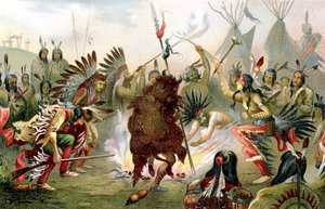 Sioux-Kriegstanz, 1888