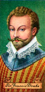 Sir Francis Drake, aus einer Serie von Zigarettenkarten, 1935