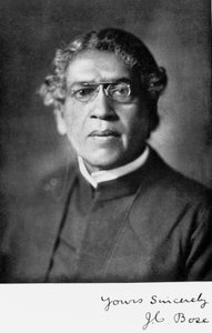 Sir Jagadis C Bose, indischer Physiker und Botaniker, ca. 1920