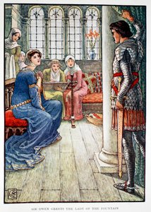 Sir Owen begrüßt die Dame des Brunnens von Unbekannt