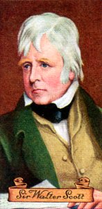 Sir Walter Scott, aus einer Serie von Zigarettenkarten, 1935 von Unbekannt