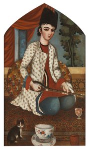 Sitar-Spieler, ca. 1830-1840 von Unbekannt
