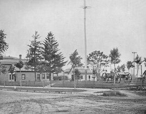 Standort des alten Fort Wayne, Indiana, um 1897