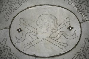 Schädel und Knochen, Florenz, Italien von Unbekannt