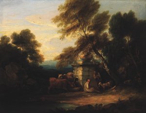 Kleine Landschaft, ca. 1750-1800 von Unbekannt