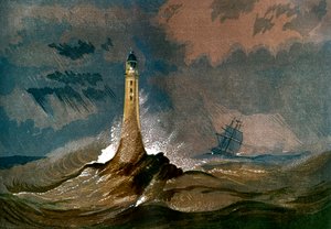 Smeatons Eddystone-Leuchtturm, Devon, ca. 1850
