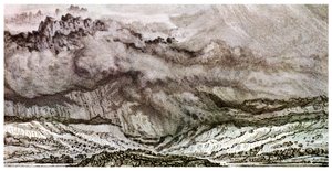 Snowdon, ein herannahender Sturm, 1853 1956 von Unbekannt