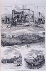 Sonnenfinsternis-Observatorium, Nikobaren, ca. 1875