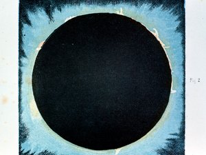 Sonnenkorona und Protuberanzen 1860-1870 von Unbekannt