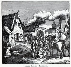 Soldaten verwüsten Pommern