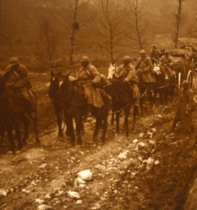 Soldaten in Bewegung, ca. 1914-1918