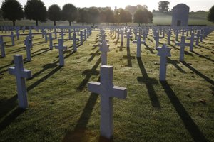 Amerikanischer Friedhof Somme, Bony, Frankreich von Unbekannt