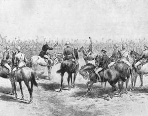 ...Sudan, 1883-85...Wolseley verabschiedet sich von der australischen Infanterie..., 1901