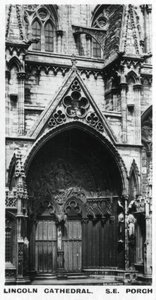 Südostvorhalle, Lincoln Cathedral, um 1920er Jahre