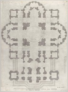 Speculum Romanae Magnificentiae: Plan von St. Peter, 1549