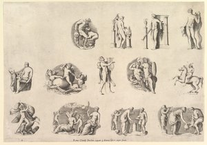 Speculum Romanae Magnificentiae: Themen nach der Antike, ausgeführt ca. 1550-77, gedruckt nach 1577 von Unbekannt