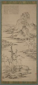 Frühlingsnebel über einem Pavillon am Flussufer, Ming-Dynastie, 1368-1644