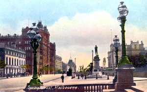 Spring Street, Melbourne, Australien, 1912