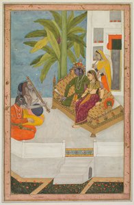 Sri Raga: Eine Illustration aus einer Ragamala-Serie von Unbekannt