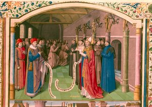 St. Augustinus, Bischof von Hippo, in Diskussion von Unbekannt