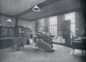St. Bride Foundation School. Offsetdruckraum, 1917 von Unbekannt