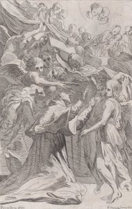 St. Carlo Borromeo umgeben von Engeln