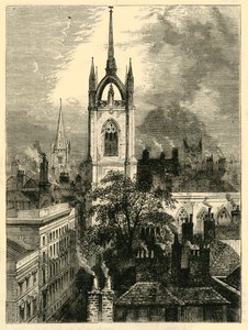 St. Dunstans-in-the-East, ca. 1872 von Unbekannt