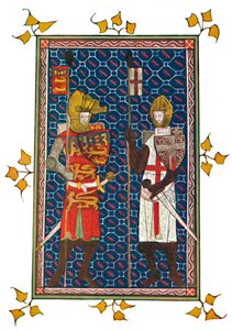 St. Georg und Plantagenet Earl of Lancaster, ca. 1295, 1903 von Unbekannt