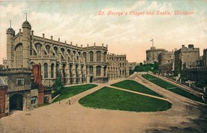 St. Georges Kapelle und Schloss, Windsor, um 1910 von Unbekannt