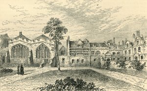 St. Helens Priory und Leathersellers Hall, ca. 1799, ca. 1872 von Unbekannt