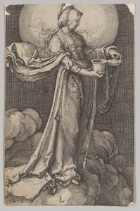 St. Maria Magdalena auf den Wolken, Rückseitige Kopie, o.D.