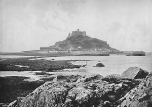 St. Michaels Mount - Von den Felsen bei Marazion von Unbekannt