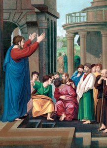 Der Apostel Paulus predigt den Athenern, ca. 1860