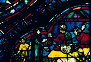 Buntglas, Kathedrale von Chartres, Chartres, Frankreich