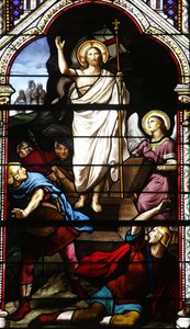 Buntglas: die Auferstehung Christi, Levallois-Perret, Frankreich von Unbekannt