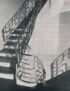 Treppengeländer aus Monel-Metall, entworfen für eine Residenz in New York, 1933 von Unbekannt