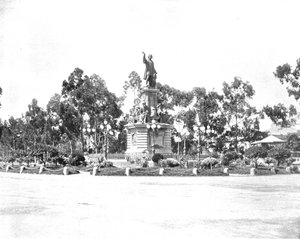 Statue von Kolumbus auf dem Paseo, Mexiko-Stadt, Mexiko von Unbekannt