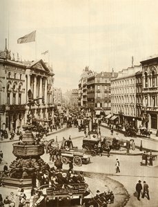 Statue des Eros am Piccadilly Circus, London, ca. 1910, 1935 von Unbekannt
