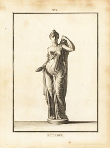 Statue der Euterpe, Muse der Musik in der griechischen Mythologie