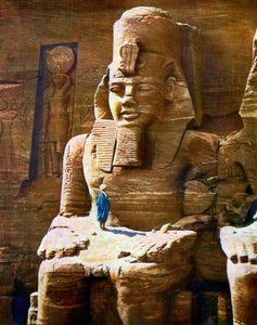 Statue von Ramses II. in Abu Simbel, Ägypten, 1933-1934 von Unbekannt