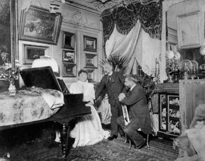 Stéphane Mallarmé, französischer Dichter und Kritiker, um 1890er Jahre von Unbekannt