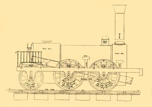 Stephensons Lokomotive von 1833, 1887