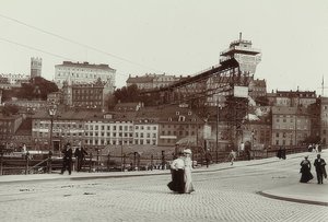 Stockholm, Schweden. Katarinahissen (Aufzug). Um 1900 von Unbekannt