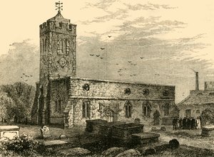 Stoke Newington Kirche, 1750, um 1876 von Unbekannt