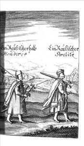 Streltsy aus Georg Adam Schleissing Derer beyden Czaaren in Reussland Iwan und Peter Alexewiz, 1693 von Unbekannt