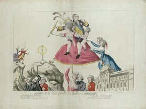 Strecke der Heiligen Familie von den Tuilerien nach Montmédy von Unbekannt