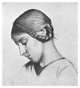 Studie für St. Elisabeth von Ungarn, um 1895-1901 von Unbekannt
