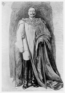 Studie für das Emailleporträt von Kaiser Wilhelm II. von Deutschland, 1901
