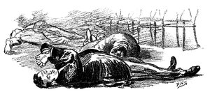 Personen, die durch den Klang eines Gongs hypnotisiert werden, 1891 von Unbekannt